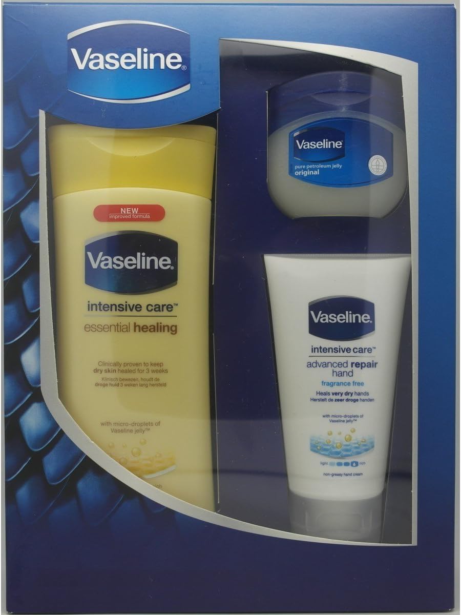 Vaseline Intensive Care Essential Healing 3 Piece Gift set EU Amazon