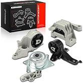 A-Premium Engine Motor Mount and Transmission Mount Kit, Set of 4 | Compatible with Chevrolet Malibu 2008-2010 &amp; Saturn Aura 2009, 2.4L, 4-Speed Automatic Transmission