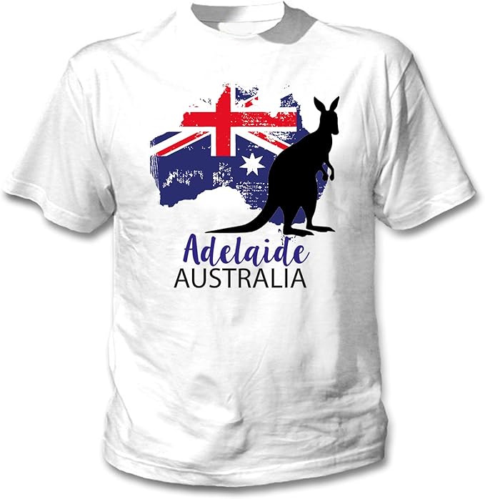 teesquare1st Men's Adelaide Australia White TShirt Amazon.co.uk Clothing