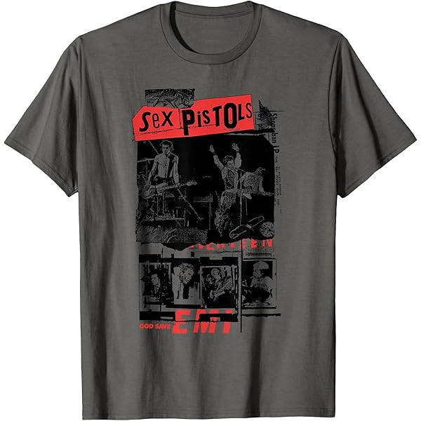 Amazon.com: Sex Pistols Official Classic Japan Tour Pink Photo T
