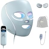 Shark CryoGlow LED Face Mask, Red Light Therapy, Under-Eye Cooling, FW312 | Red, Blue &amp; Deep Infrared Light, Skincare Device for Fine Lines &amp; Acne, Clinically Tested &amp; FDA-Cleared, 4 Modes, Blue Frost​