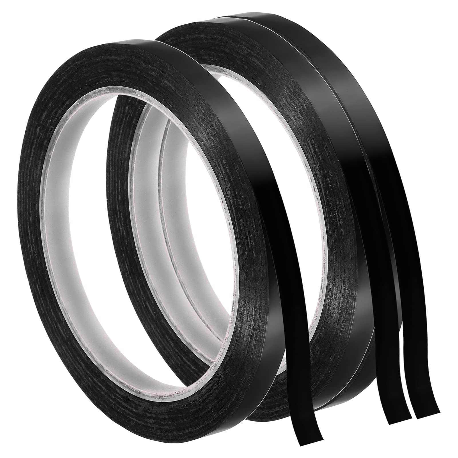 PATIKIL Whiteboard Tape 8mm X 66m, 3 Pack Thin Dry Erase Tape for Graphic Chart Marking DIY Art, Black