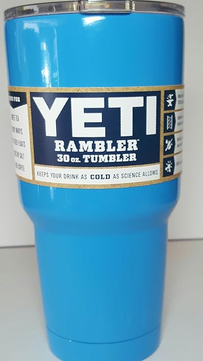 sky blue yeti tumbler 30 oz