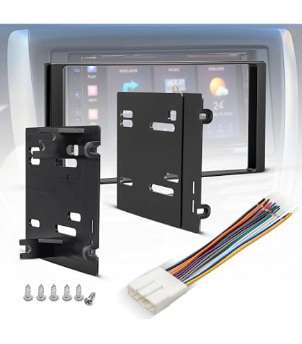 WorWoder Telaio In Metallo Per Autoradio 2DIN Doppio DIN – Supporto Universale Per VW Passat, Jetta, Golf, Polo, Bora E Modelli Simili