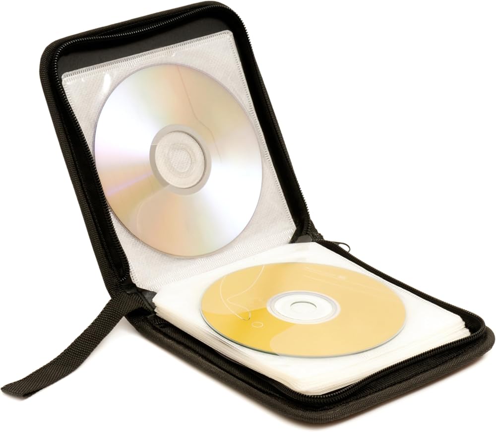 groov e Portable CD Wallet 40 Disc Capacity Oxford Dust Protection Black
