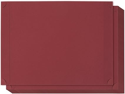 24 Pack Certificate Holder Diploma Holder Single Sided Holder For Letter Sized Award Certificates And Documents Display Red 11 2 X 8 8 Inches