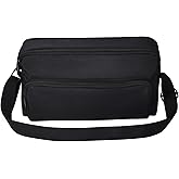 Hzycwgone Travel Carrying Case Cover Bag for Bose SoundLink Max Portable Speaker,Protective Tote Bag for Anker Soundcore Motion X600 Portable Bluetooth Speaker(Black)