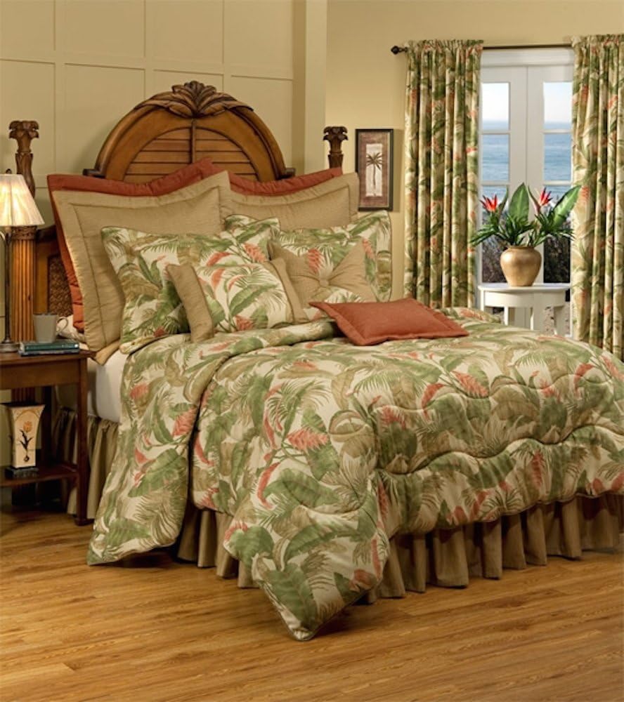 La Selva Natural Full 4 Piece Comforter Set by Thomasville, 15" Bed Skirt