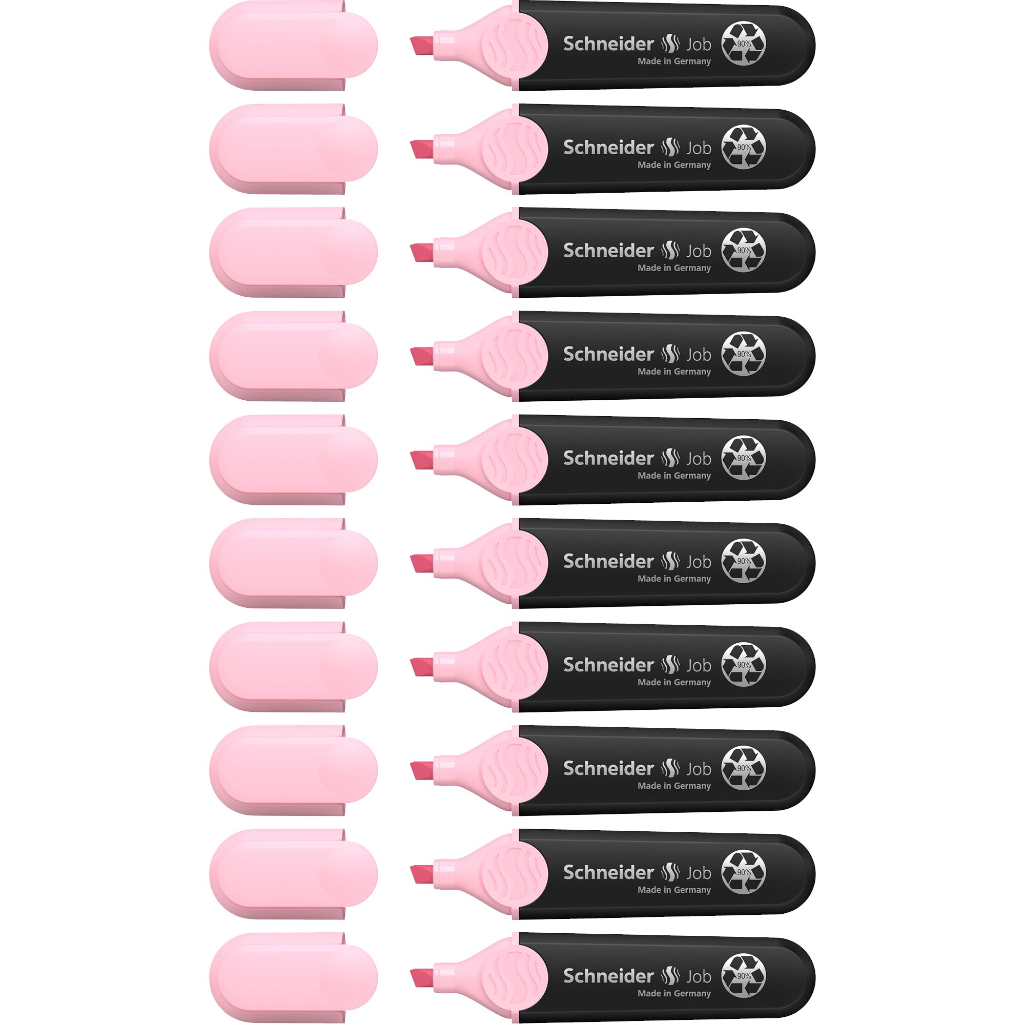 Schneider Job 150 Pastel Highlighter Chisel Tip Line Width 1+5 mm Pack of 10 Pink