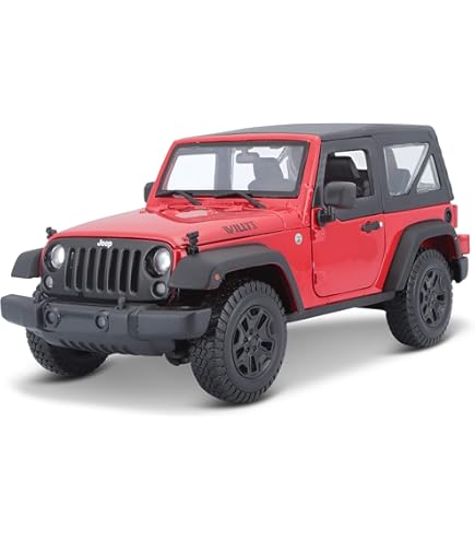 Amazon.com: Maisto Jeep Wrangler Rubicon, Blue 31663-1/18 Scale