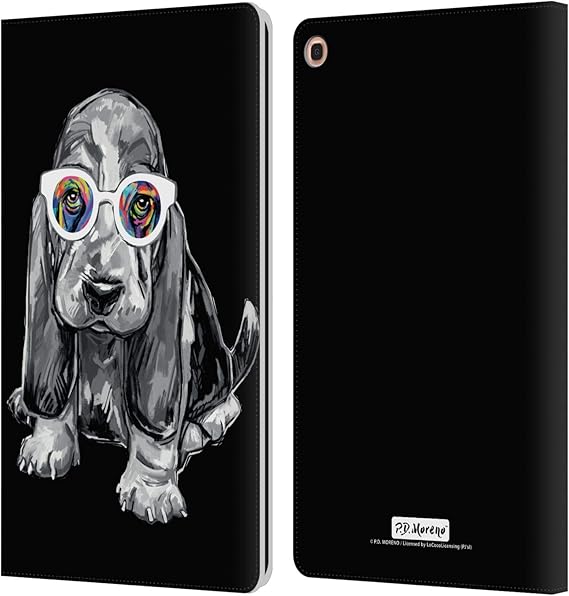 black and white basset