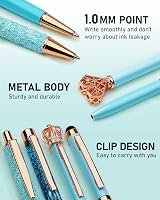 WEMATE 8Pcs Ballpoint Pens Set Blue Ink Women Gift Wedding Bridesmaid view 4