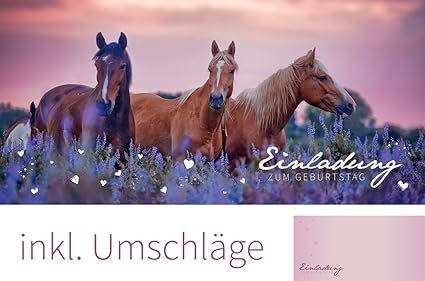 Set 12 Cartes D Invitation Anniversaire Cheval Avec 12 Enveloppes Enfants Anniversaire D Enfant Invitations Chevaux Amazon Fr Fournitures De Bureau