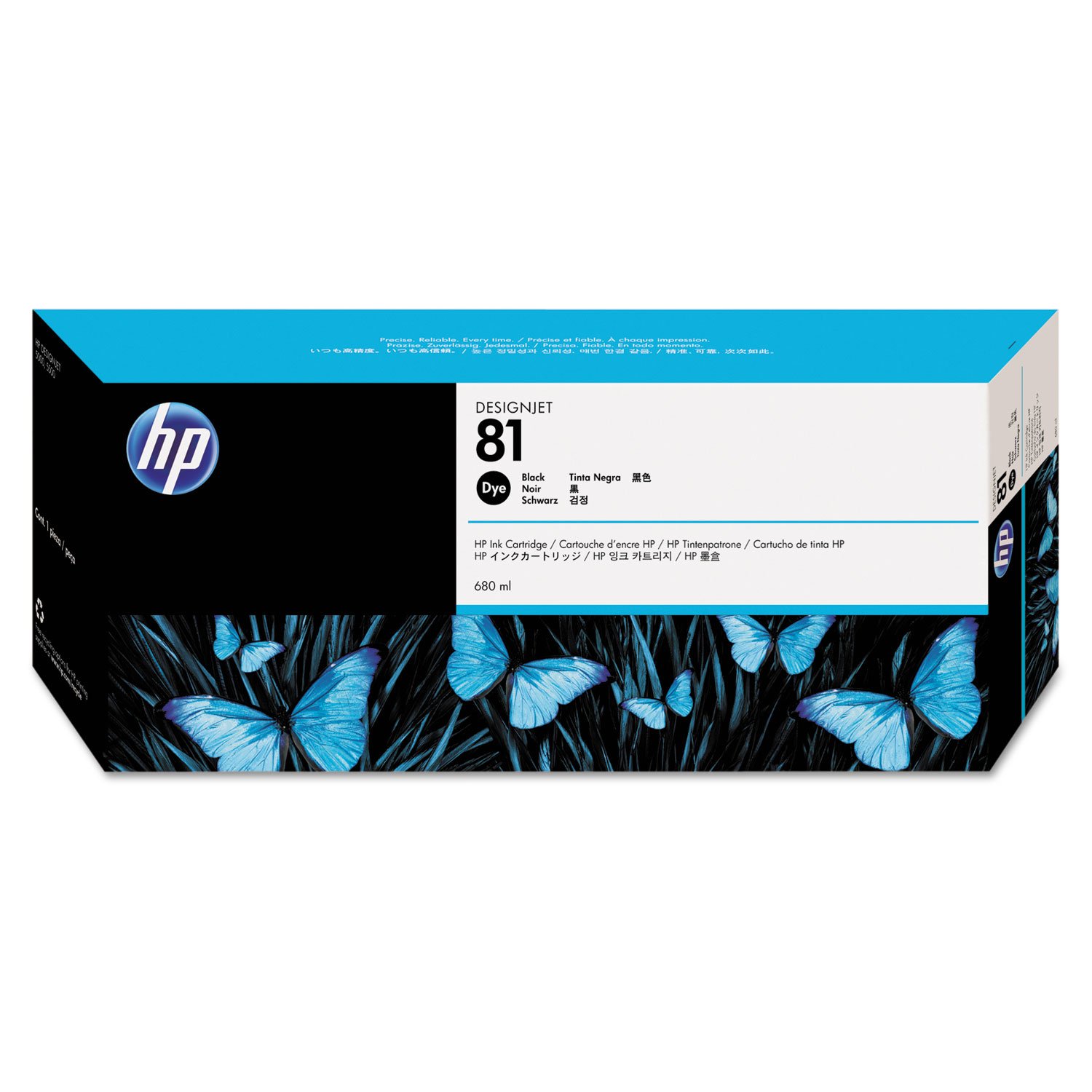 HP Original C4930A Ink Cartridge No 81 Black 680Ml