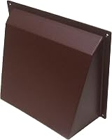 Timloc 9" x 9" Brown Air Brick Hooded Cowl Cover Surface Mounted Vent view 1