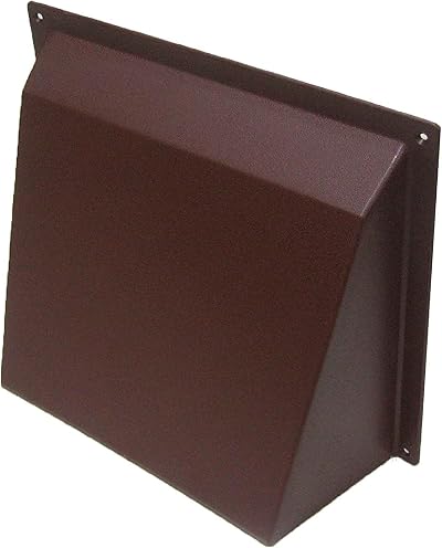 Timloc 9" x 9" Brown Air Brick Hooded Cowl Cover Surface Mounted Vent