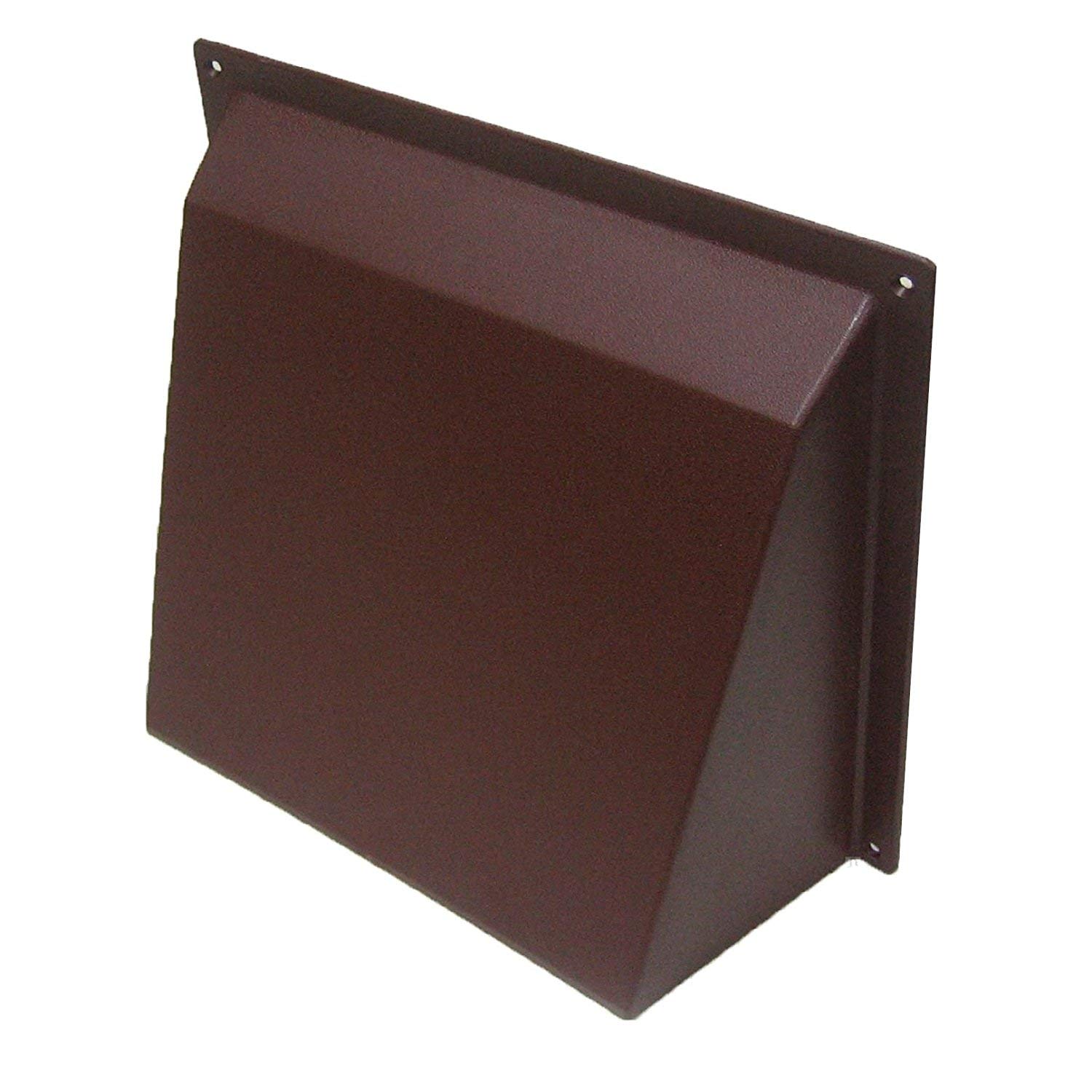 9" x 9" Brown Air Brick Hooded Cowl Cover Surface Mounted for Openings Air Bricks, Grilles & Air Vents