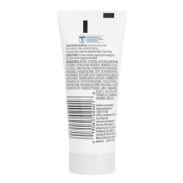 CUREL DAILY HEALING BODY LOTION FOR DRY SKIN, DERMATOLOGIST RECOMMENDED HYDRATING BODY LOTION WITH ADVANCED CERAMIDES COMPLEX 1 OZ, PACK OF 30
