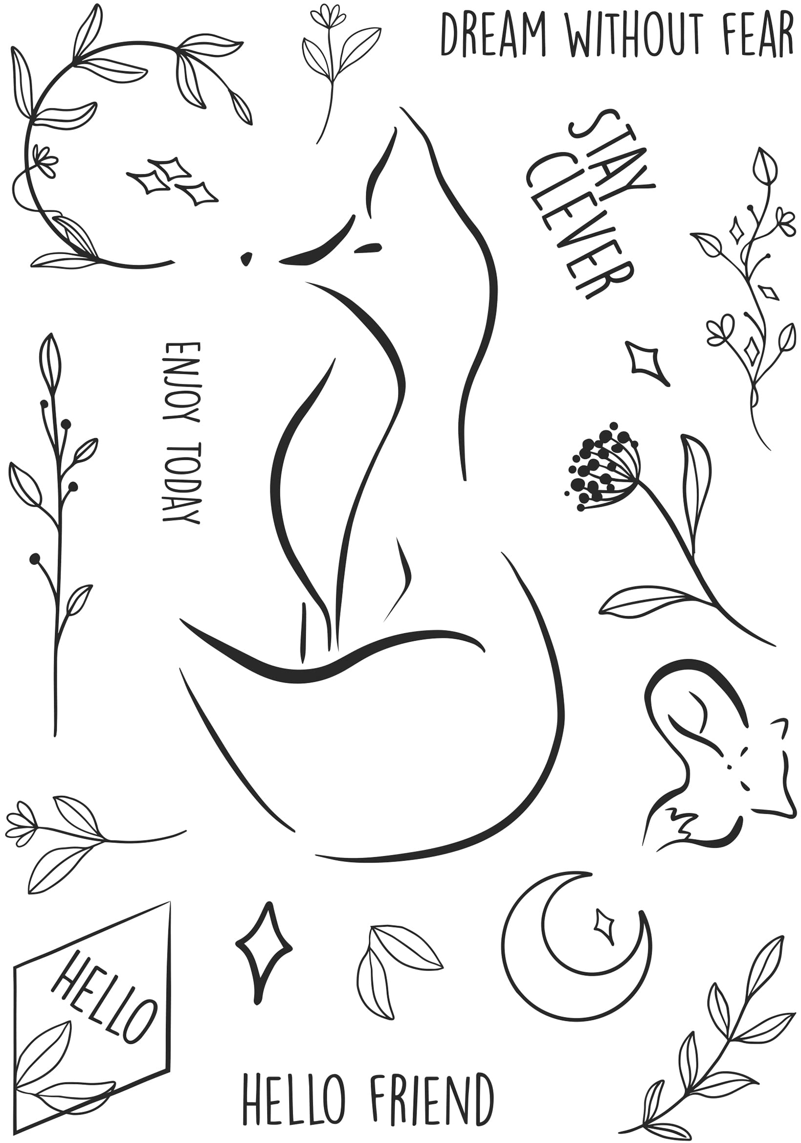 Bonnita Moaby - Clever Fox - Clear Stamp Set