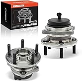 A-Premium 2 x Rear Wheel Bearing and Hub Assembly with ABS, 5-Lug Compatible with Kia Sorento 2011-2015 & Hyundai Santa Fe 2007-2020, Santa Fe XL, Sport, Veracruz, FWD