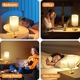 Suright Touch Control Bedside Lamp with USB A and C Ports Stepless Dimming view 5