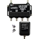 Reliable Cable 4-Port Cable TV/Antenna/HDTV/Internet Digital Signal Amplifier/Booster/Splitter/Equalizer with Passive Return,