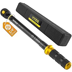 YIYEIE Upgrade 1/4" Drive Torque Wrench, 10-220