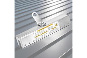 ANRAIN Standing Seam Roof Anchor, Roof Clamp Anchor Fall Protection Kit, 360° Swivel Non-Penetrating Design, 5000lbs Strength, Lightweight Aluminum, OSHA Compliant for Metal Roofs