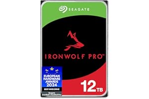 Seagate IronWolf Pro 12TB, Enterprise Internal NAS HDD, CMR 3.5 Inch, SATA 6GB/s, 7.200 RPM, 256MB Cache for RAID NAS, Frustr