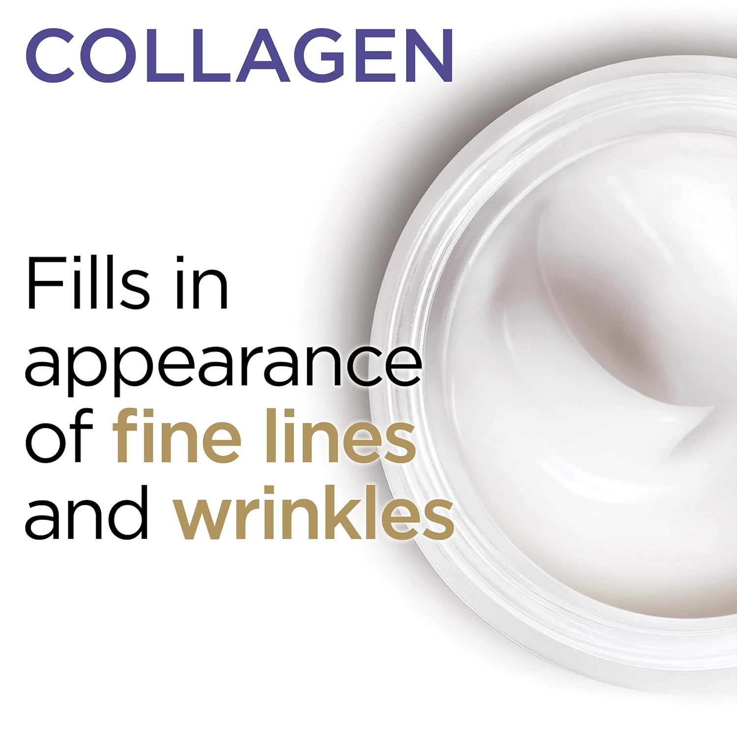 Collagen Face Moisturizer by L’Oreal Paris Skin Care Day and Night Cream Anti Aging Face Cream to Smooth Wrinkles I Non-Greasy I 1.7 oz.: Health & Personal Care
