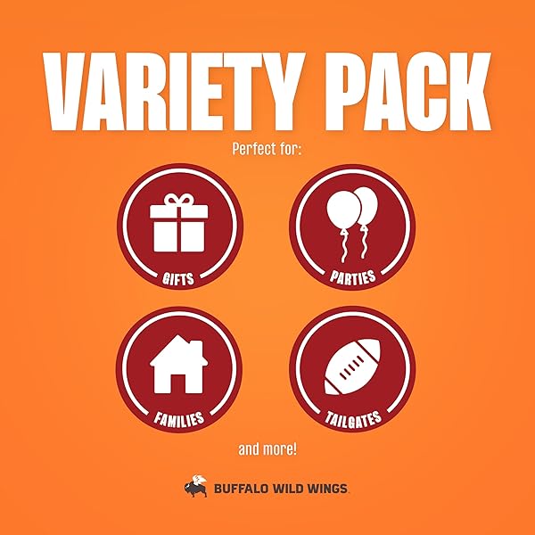 BUFFALO WILD WINGS HOT SAUCE GIFT PACK, INCLUDES CLASSIC, HABANERO, AND CHIPOTLE HOT SAUCES, 5 FL OZ BOTTLES, MARINADE, AND SEASONING FOR CHICKEN WINGS AND PORK RIBS