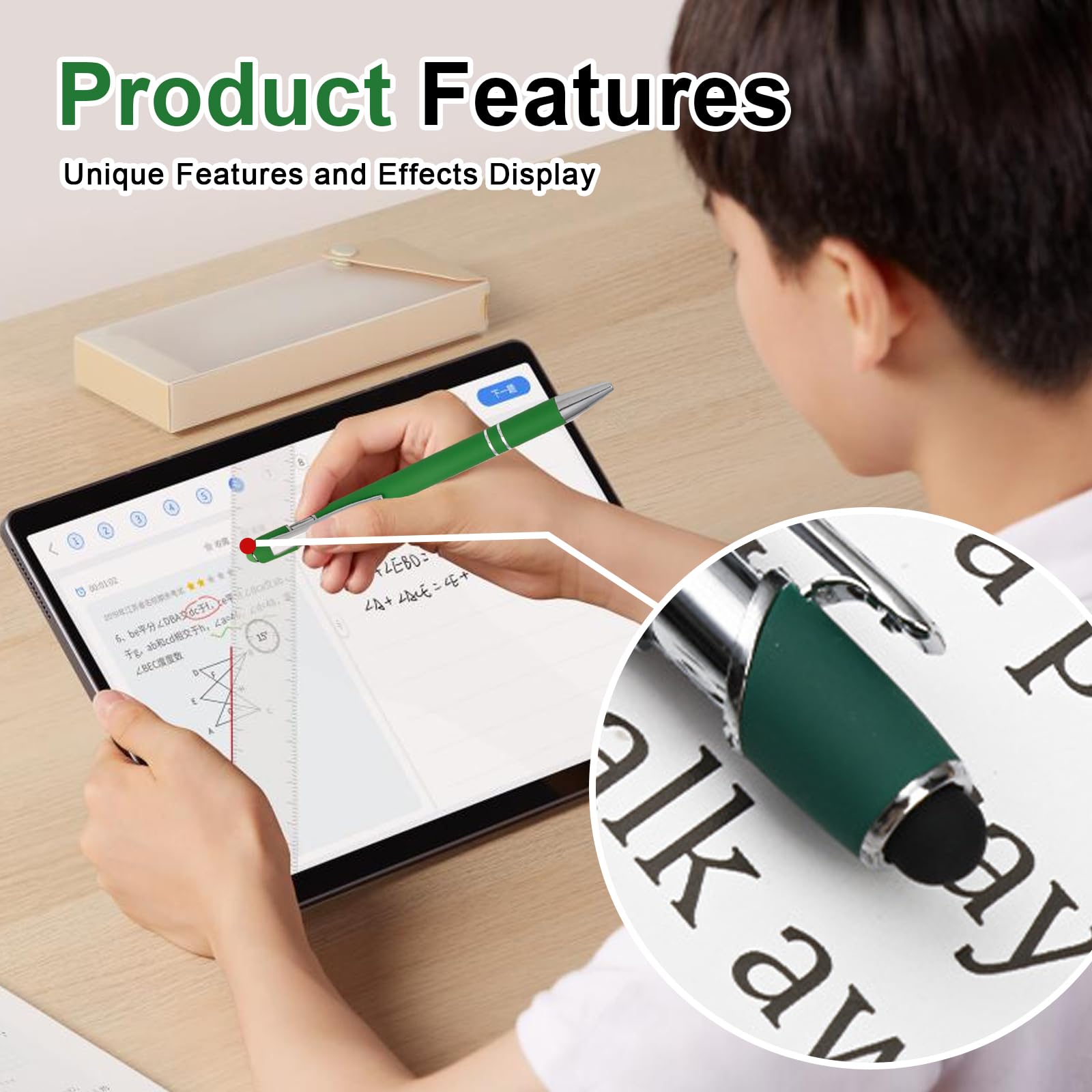 16 Stück Kugelschreiber Mit Touchpen, Druckkugelschreiber, 2 In 1 Stylus Stifte Eingabestift Hochwertig Soft Touch Einziehbarer Kugelschreiber Für Universelle Touchscreen Geräte Für Büro Haushalt 5