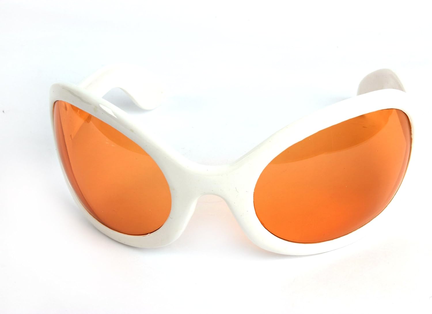 white and orange sunglasses