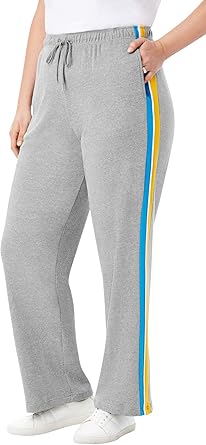 petite side stripe trousers