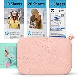 HP Sprocket 2x3 Instant Photo Printer 75 Sheets Pink Bluetooth 5.0 Zink