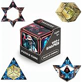 Shashibo DODECA Magnetic Puzzle Cube, Stress Relief Fidget Toy | 100+ Possible Shapes, Sensory Fidget Toy For Adults &amp; Kids, Fun Shape Shifting Puzzle Box For All Ages