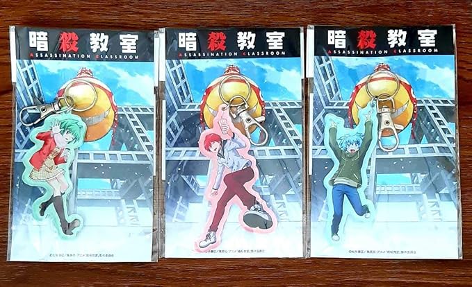 Amazon 劇場版 暗殺教室 フジテレビ 殺せんせーshop ショップ リターンズ アクリルキーホルダー 潮田渚 赤羽業 茅野カエデ 3種セット アイドル 芸能人グッズ 通販
