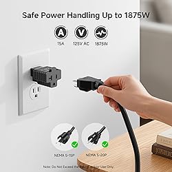 Cable Matters 3-Pack 15 Amp to 20 Amp Adapter