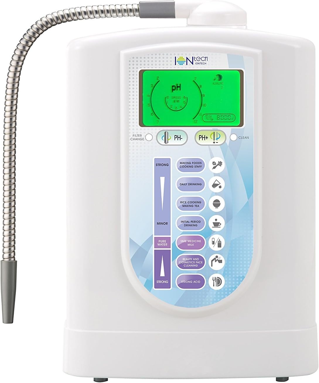 Intelgadgets Alkaline Water Ionizer Machine With Filter Iontech It-656 By Intelgadgets. Lcd Screen, Elegant Look