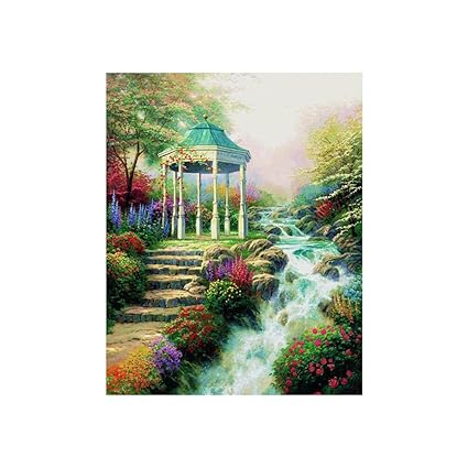Wuayi 5d Bricolage Diamant Peinture Kits De Complète Paysage Cabine De Plage De Noix De Coco Arbres Snow éléphant Broderie Strass Collez Le Croix Pour