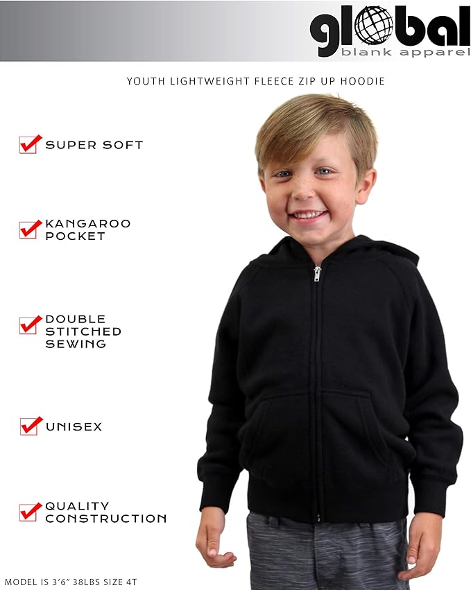 blank youth hoodies