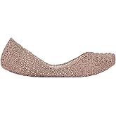 Melissa Campana Papel Flats for Women - Comfortable, Stylish & Flexible Slide-On Closed-Toe Jelly Flat Shoes with Hollow Interwoven Cut Out Design