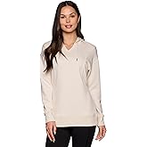 RBX Women's Luxe Athleisure Hoodie with Drawstrings, Relaxed Fit Lightweight Hooded Sweatshirt Tunic for Yoga, Casual Wear