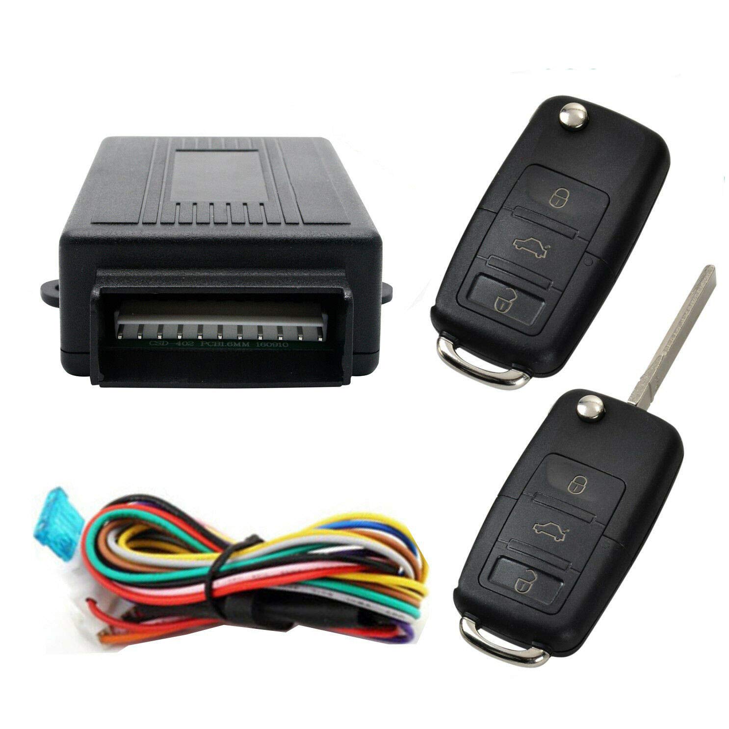 Style13 Auto Remote Central Kit Universal Car Door Lock with Contorl Box + 2 Replacement Remote Contorl for Car Central Lock