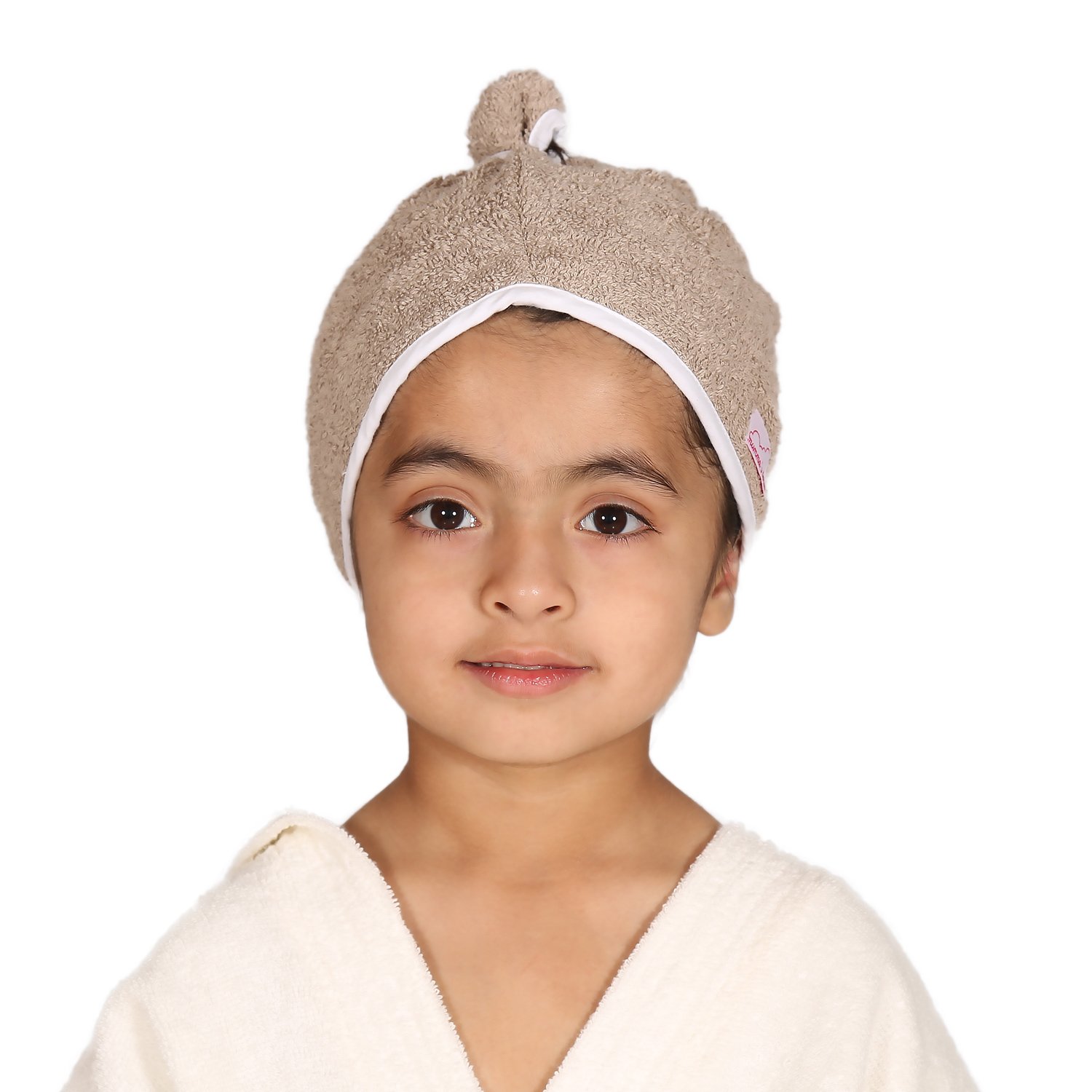 Buy Mumma S Touch Organic Cotton Kids Hair Wrap Towel Beige 3 5