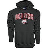 Blue 84 Men's Ohio State Buckeyes Hoodie Dark Heather Arching Over, Ohio State Buckeyes Dark Heather, Large