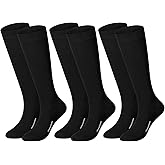 Haysandy 3 Pairs Baseball Socks Bulk Softball Sock Youth High Long Tube Soccer Football Team Boys Girls Adults Sport Sock