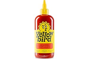 YELLOWBIRD FOODS Yellowbird® Classic Jalapeño Hot Sauce 19.6 oz. Tabletop Size (Mellow Hot | 1 Bottle | Made in Texas)