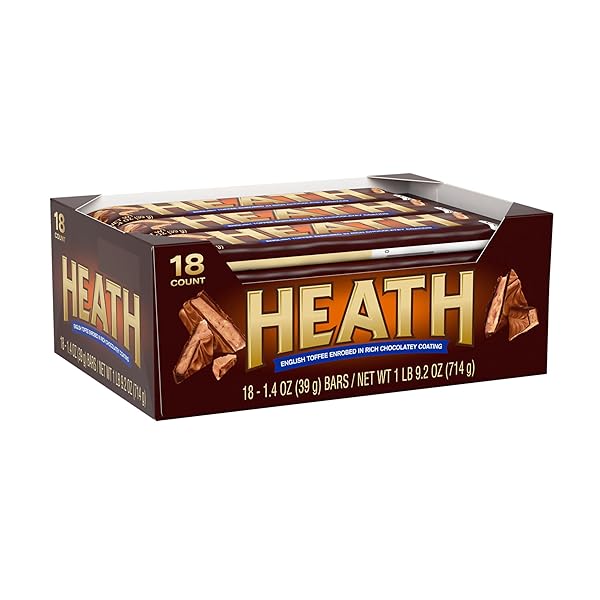 HEATH CHOCOLATEY ENGLISH TOFFEE CANDY BARS, 1.4 OZ (18 COUNT)