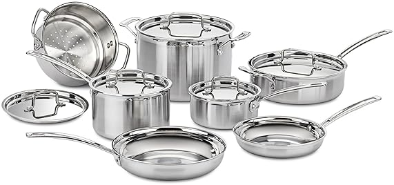 Cuisinart MCP-12N MultiClad Pro Review - Stainless Steel 12-piece Cookware Set